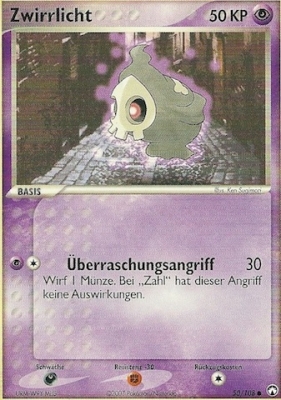 Zwirrlicht 50 — EX Power Keepers (German Pokémon TCG card)