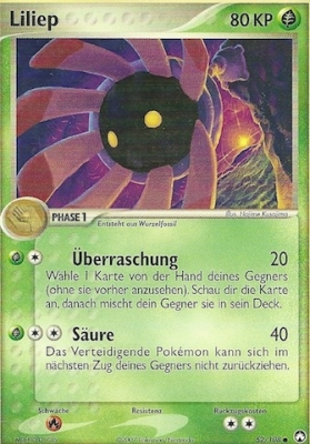Liliep 52 — EX Power Keepers (German Pokémon TCG card)