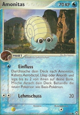 Amonitas 56 — EX Power Keepers (German Pokémon TCG card)