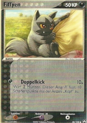 Fiffyen 58 — EX Power Keepers (German Pokémon TCG card)