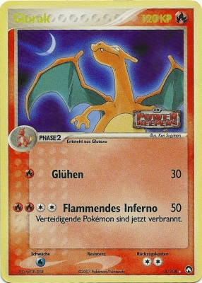 Glurak 6 — EX Power Keepers (German Pokémon TCG card)