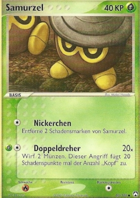 Samurzel 60 — EX Power Keepers (German Pokémon TCG card)