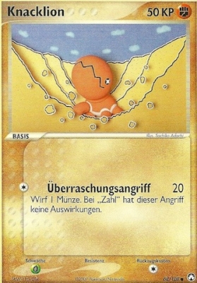 Knacklion 68 — EX Power Keepers (German Pokémon TCG card)