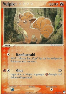 Vulpix 69 — EX Power Keepers (German Pokémon TCG card)