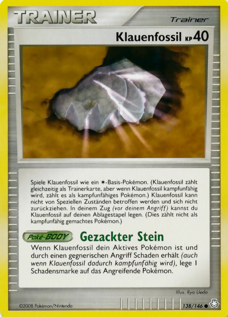 Klauenfossil 84 — EX Power Keepers (German Pokémon TCG card)