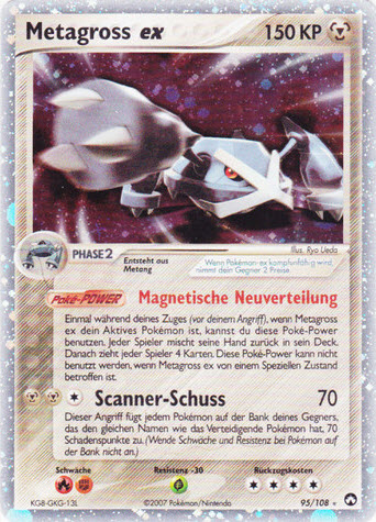 Metagross ex 95 — EX Power Keepers (German Pokémon TCG card)
