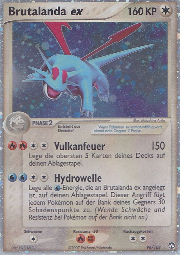 Brutalanda ex 96 — EX Power Keepers (German Pokémon TCG card)