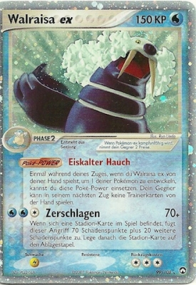 Walraisa ex 99 — EX Power Keepers (German Pokémon TCG card)