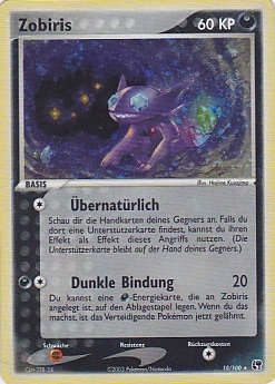 Zobiris 10 — EX Sandsturm (German Pokémon TCG card)