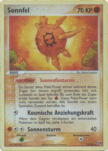 Sonnfel 13 — EX Sandsturm (German Pokémon TCG card)