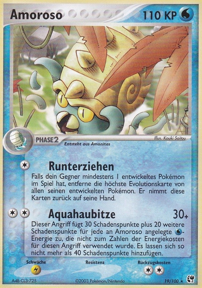 Amoroso 19 — EX Sandsturm (German Pokémon TCG card)