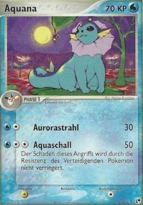 Aquana 25 — EX Sandsturm (German Pokémon TCG card)