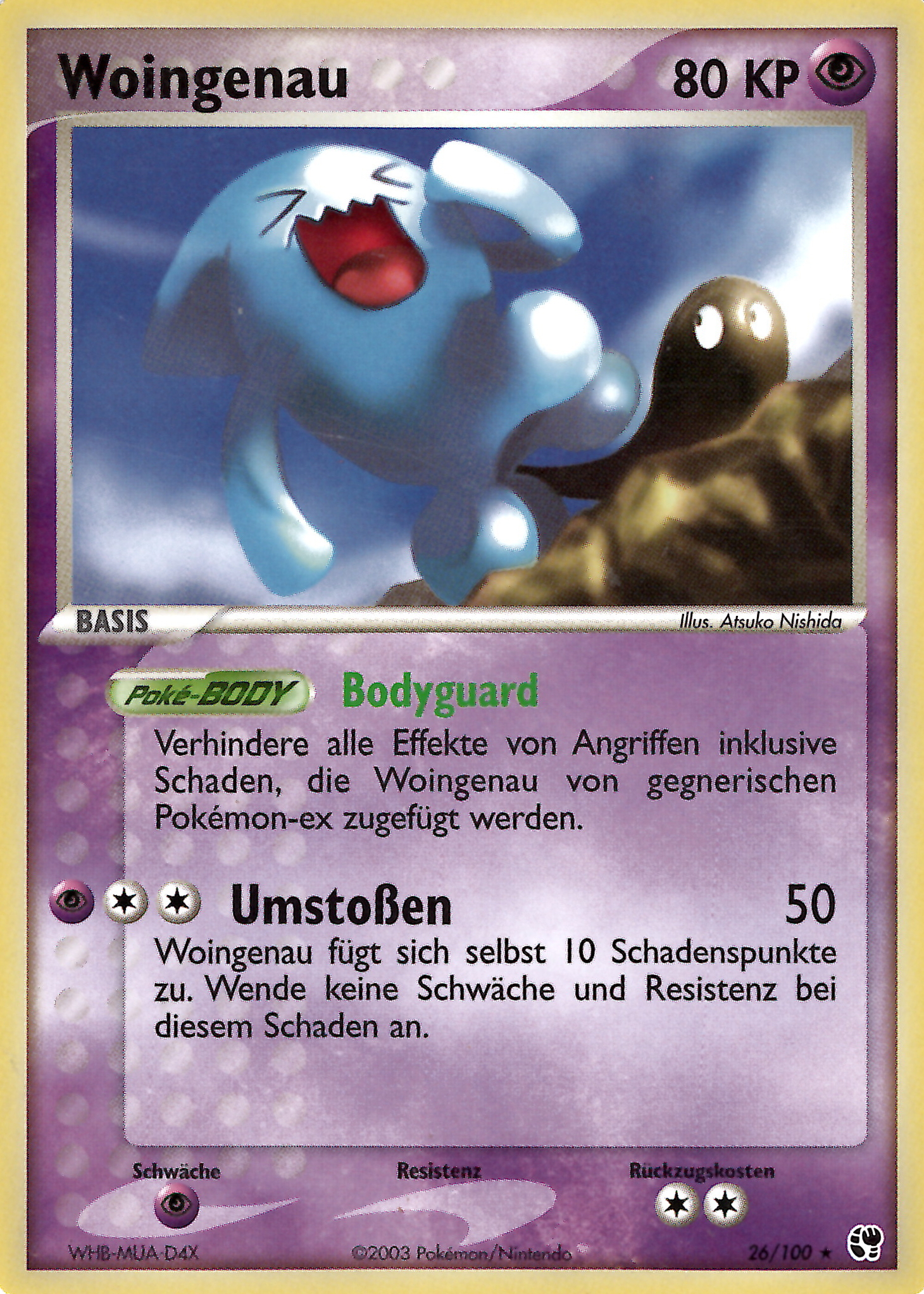Woingenau 26 — EX Sandsturm (German Pokémon TCG card)