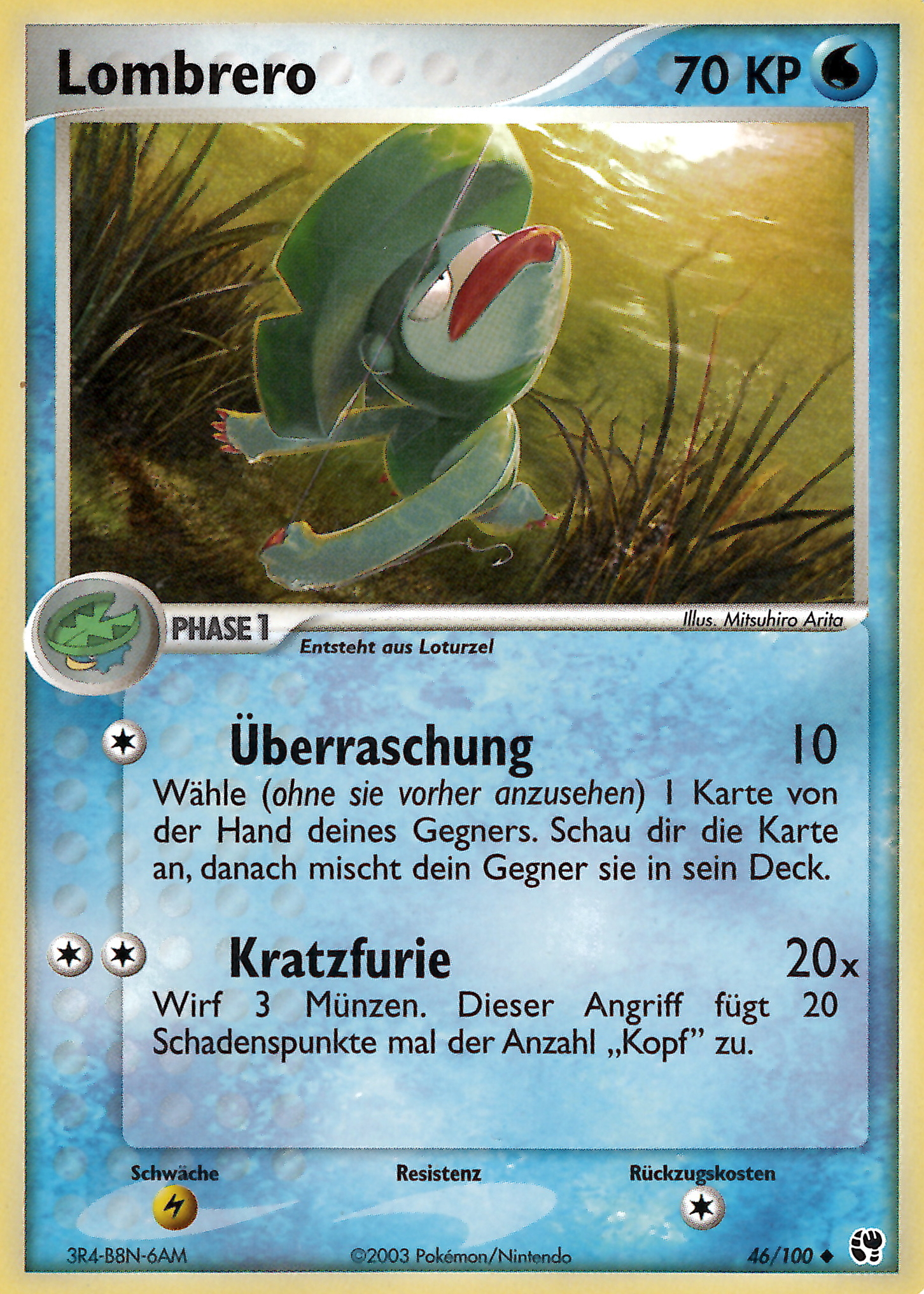 Lombrero 46 — EX Sandsturm (German Pokémon TCG card)