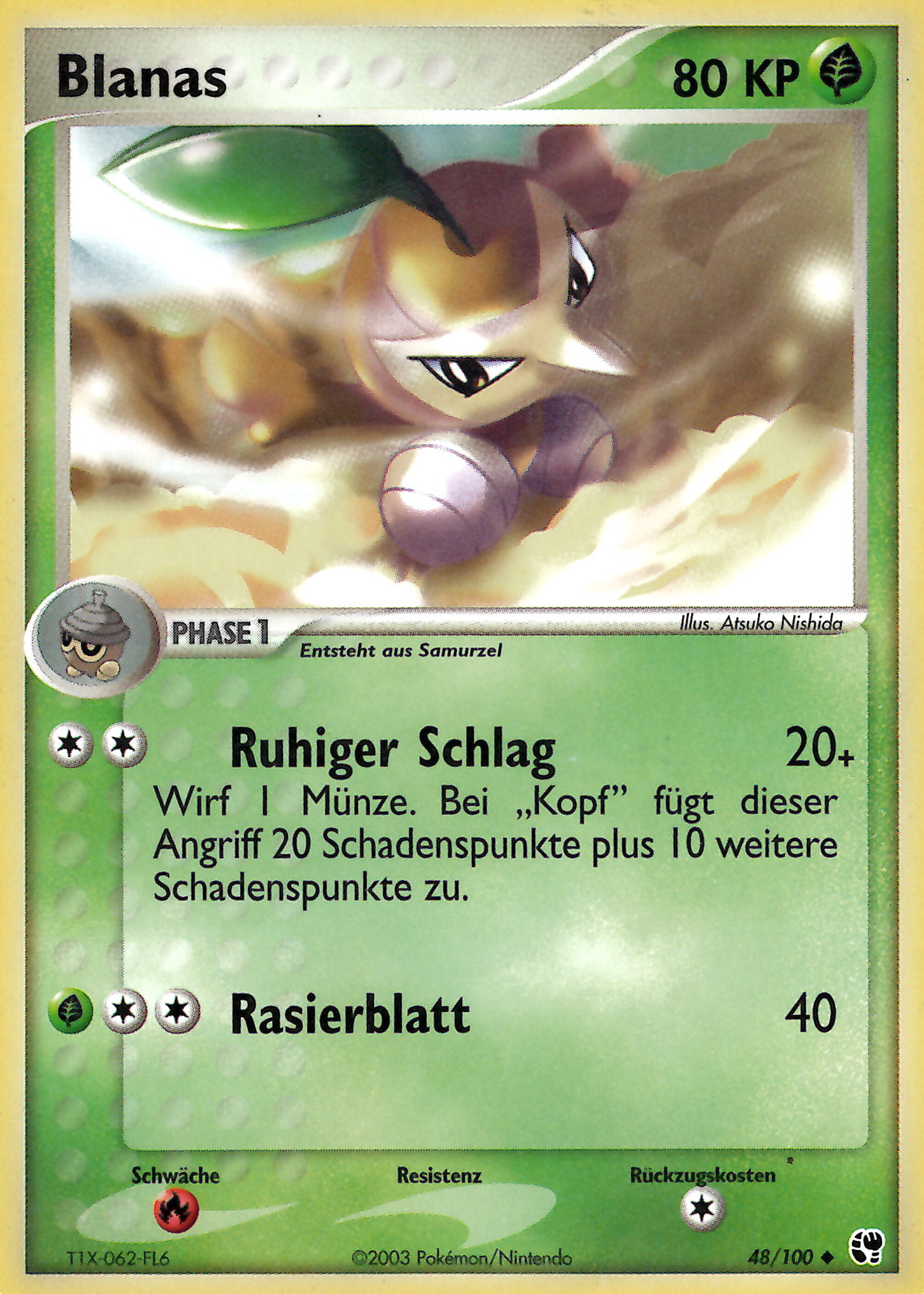 Blanas 48 — EX Sandsturm (German Pokémon TCG card)