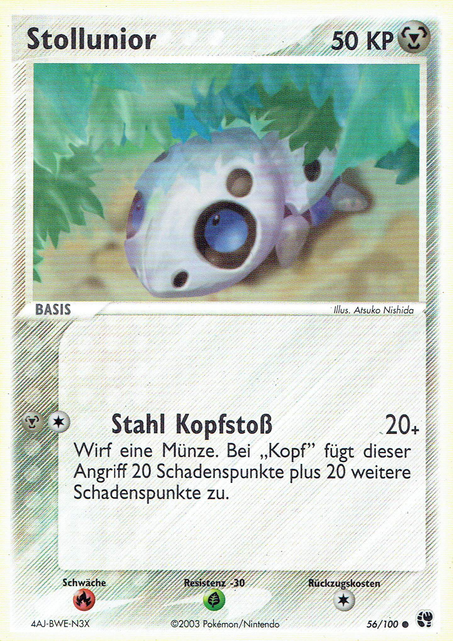 Stollunior 56 — EX Sandsturm (German Pokémon TCG card)