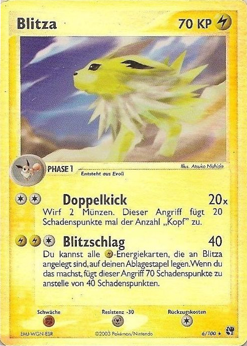 Blitza 6 — EX Sandsturm (German Pokémon TCG card)