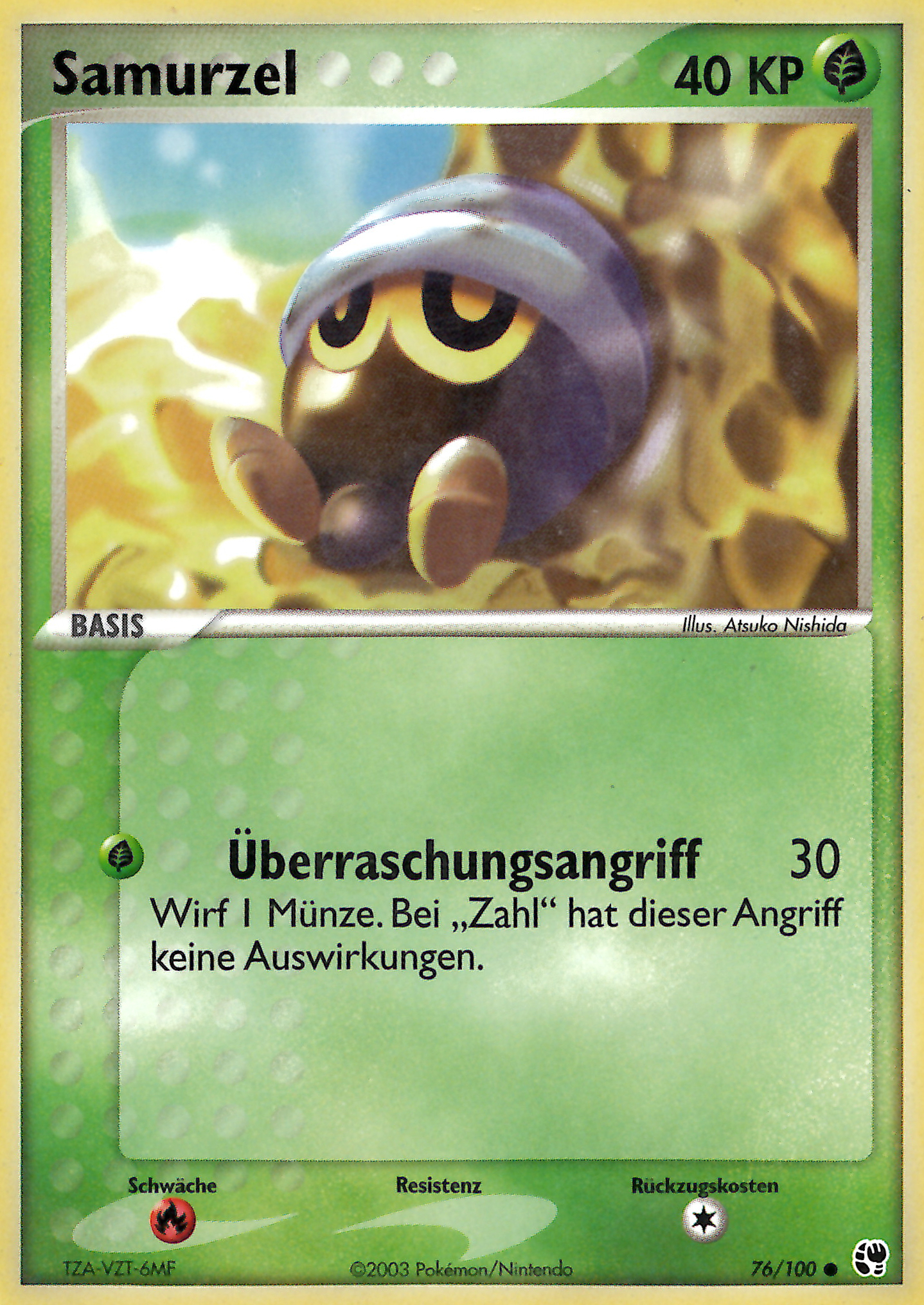 Samurzel 76 — EX Sandsturm (German Pokémon TCG card)