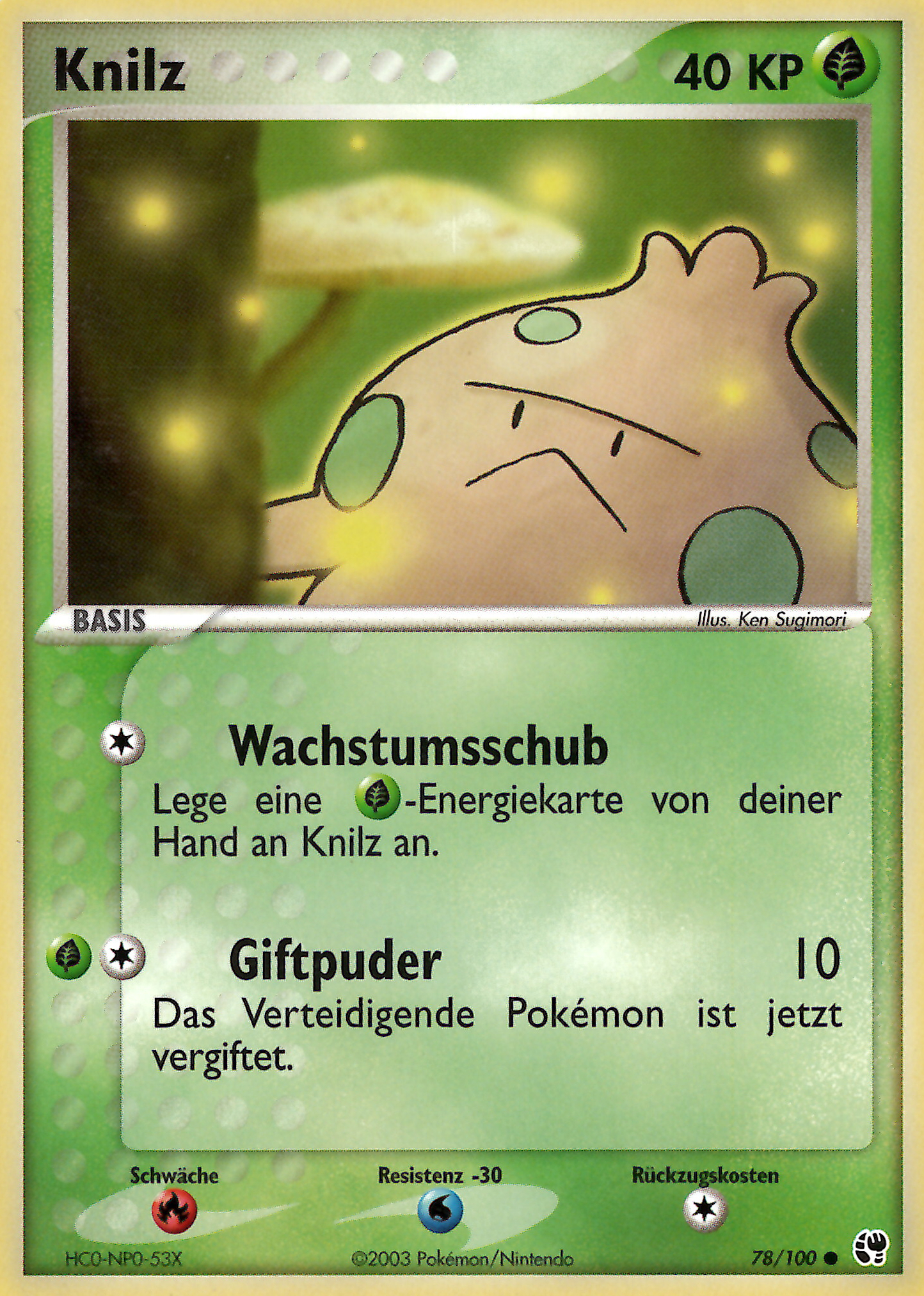 Knilz 78 — EX Sandsturm (German Pokémon TCG card)