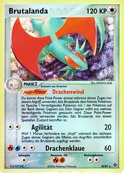 Brutalanda 10 — EX Drache (German Pokémon TCG card)