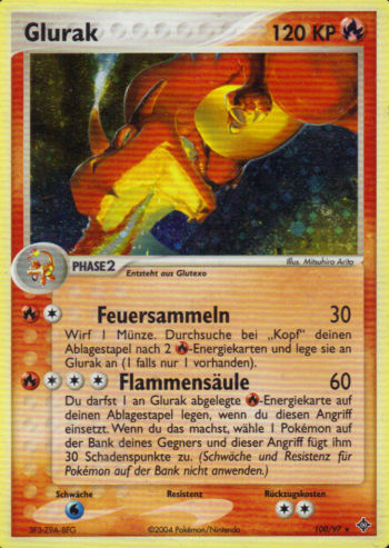 Glurak 100 — EX Drache (German Pokémon TCG card)