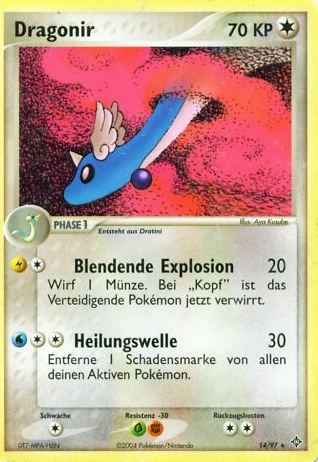 Dragonir 14 — EX Drache (German Pokémon TCG card)