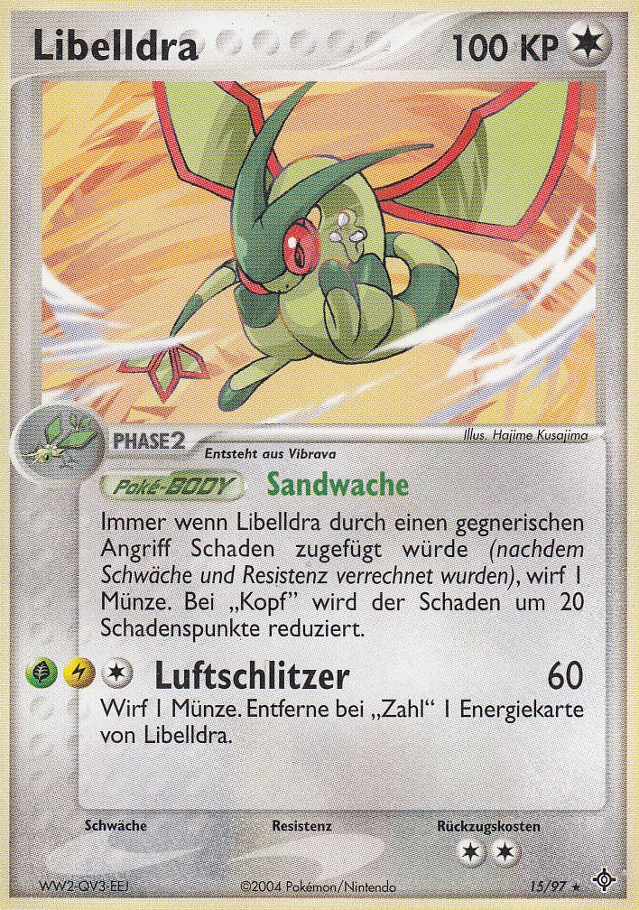 Libelldra 15 — EX Drache (German Pokémon TCG card)