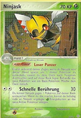 Ninjask 18 — EX Drache (German Pokémon TCG card)
