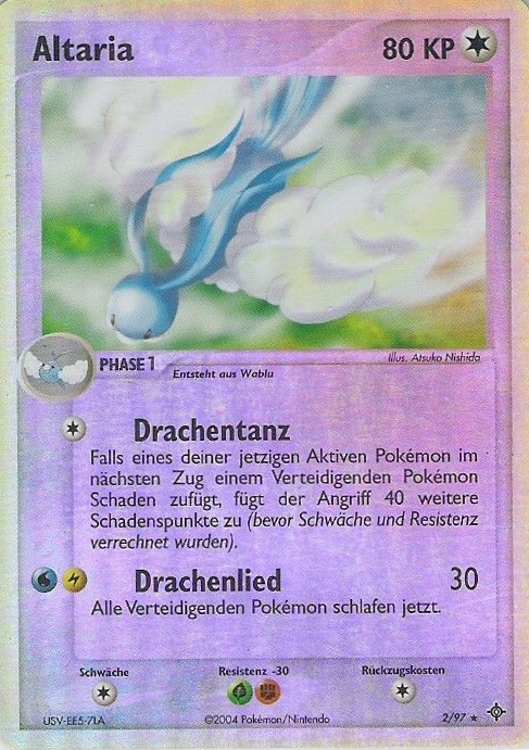 Altaria 2 — EX Drache (German Pokémon TCG card)