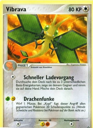 Vibrava 22 — EX Drache (German Pokémon TCG card)