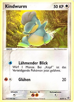 Kindwurm 23 — EX Drache (German Pokémon TCG card)