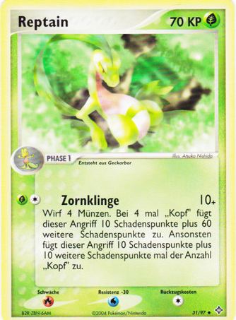 Reptain 31 — EX Drache (German Pokémon TCG card)