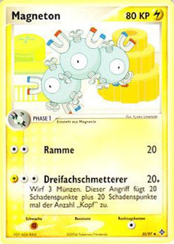 Magneton 35 — EX Drache (German Pokémon TCG card)