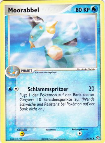Moorabbel 36 — EX Drache (German Pokémon TCG card)