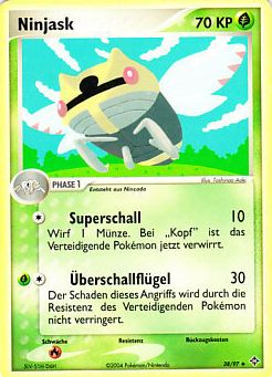 Ninjask 38 — EX Drache (German Pokémon TCG card)