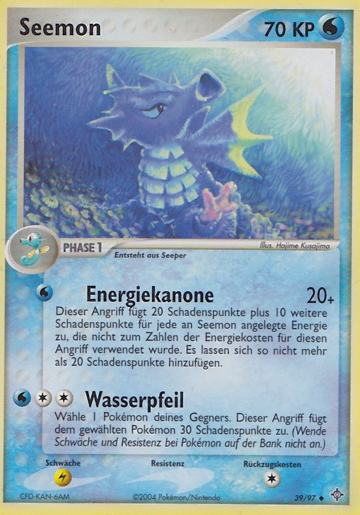 Seemon 39 — EX Drache (German Pokémon TCG card)
