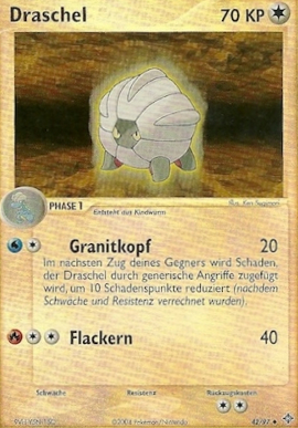 Draschel 42 — EX Drache (German Pokémon TCG card)