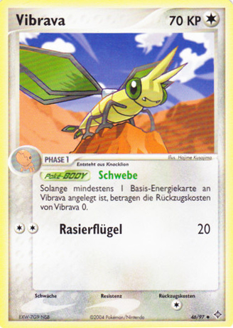 Vibrava 46 — EX Drache (German Pokémon TCG card)