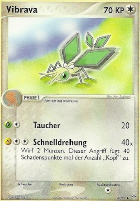 Vibrava 47 — EX Drache (German Pokémon TCG card)