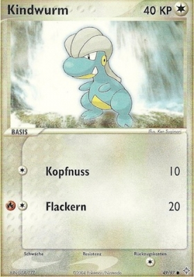 Kindwurm 49 — EX Drache (German Pokémon TCG card)
