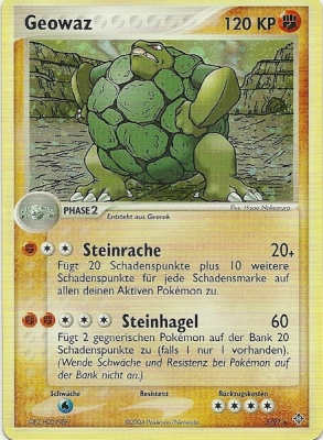 Geowaz 5 — EX Drache (German Pokémon TCG card)