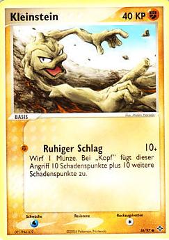Kleinstein 56 — EX Drache (German Pokémon TCG card)