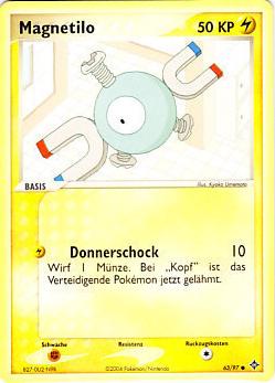 Magnetilo 63 — EX Drache (German Pokémon TCG card)