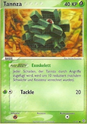 Tannza 71 — EX Drache (German Pokémon TCG card)