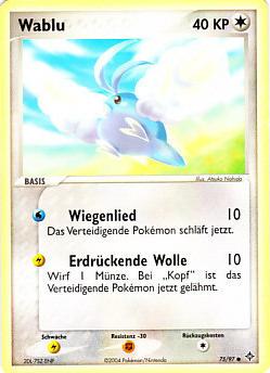 Wablu 75 — EX Drache (German Pokémon TCG card)