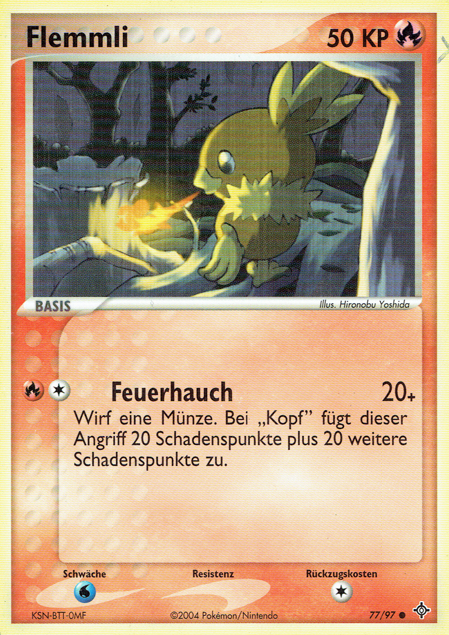Flemmli 77 — EX Drache (German Pokémon TCG card)