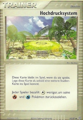 Hochdrucksystem 85 — EX Drache (German Pokémon TCG card)