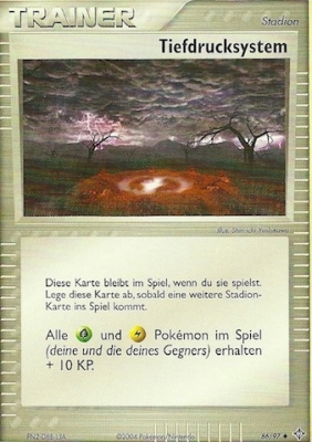 Tiefdrucksystem 86 — EX Drache (German Pokémon TCG card)