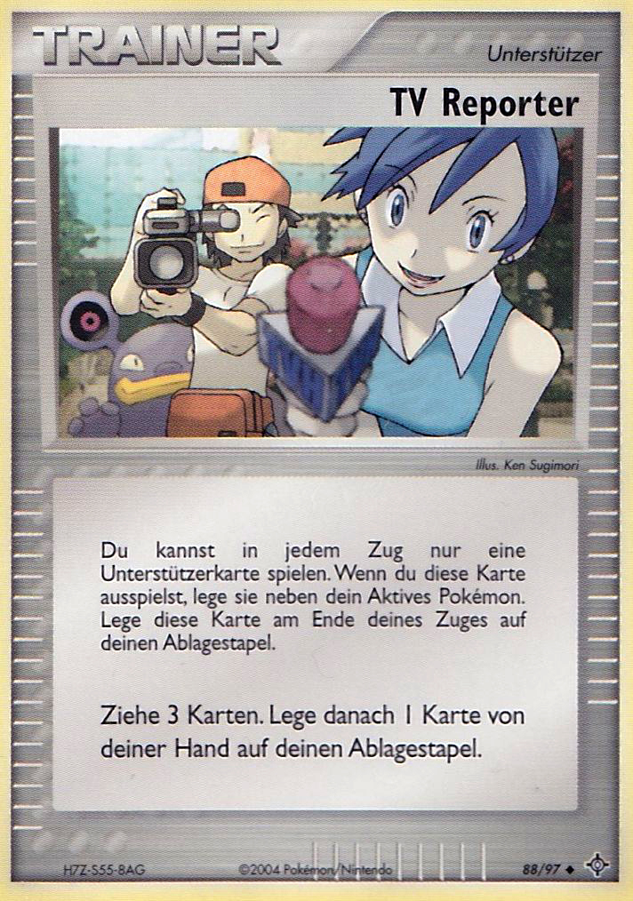 TV Reporter 88 — EX Drache (German Pokémon TCG card)