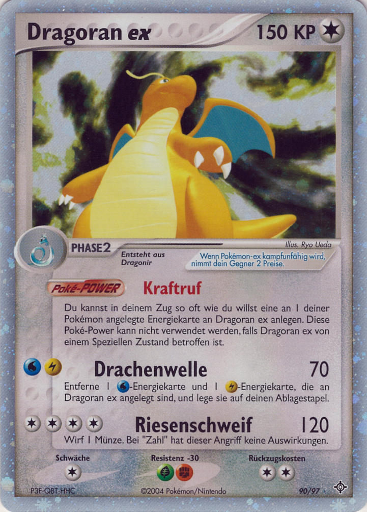 Dragoran ex 90 — EX Drache (German Pokémon TCG card)